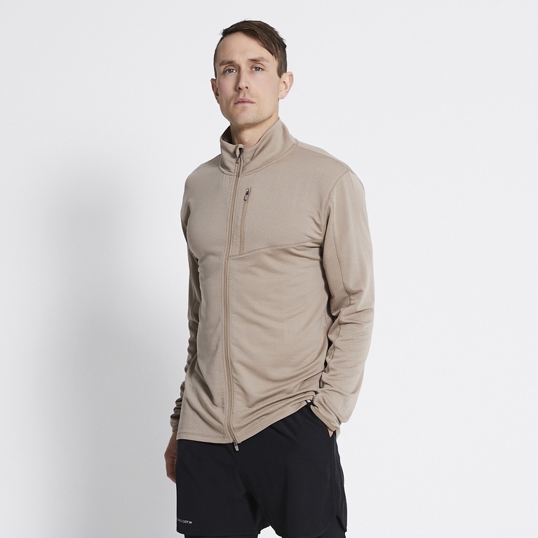 Functional sweater "MS Warm-up Jacket" Beige
